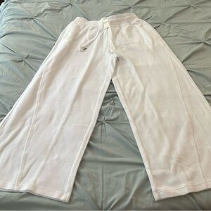 White Wide-Leg Pants